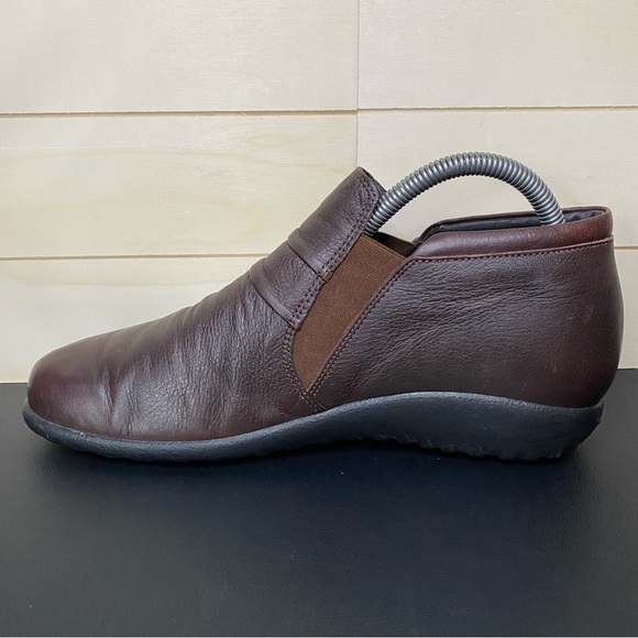 Naot Terehu Slip-On Boots Brown Leather Women's Size 8.5 Shoes EU39 Booties - Picture 2 of 10